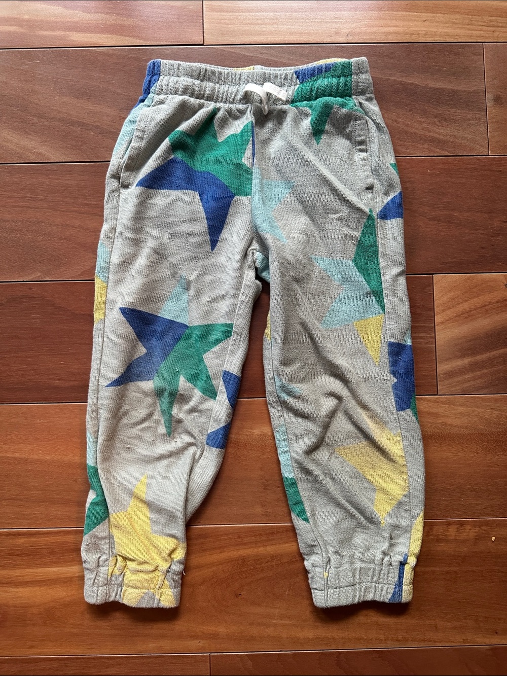 Tea Collection Grey Star Print Jogger Pants Multicolor Stars 4T
